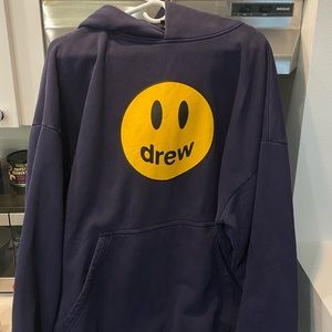 Drew House Navy Hoodie Sweatshirt Large